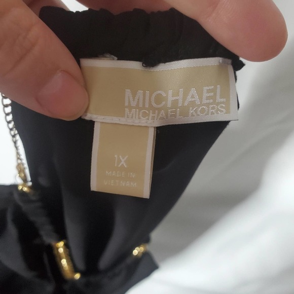 MICHAEL Michael Kors Black Stretchy Tent Dress - Picture 6 of 6